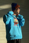 Walter Van BeirendonCK large hoodie AW22-23 8006 blue